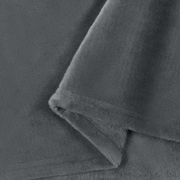 Kastfilt Mörkgrå 130 x 150 cm Fleece