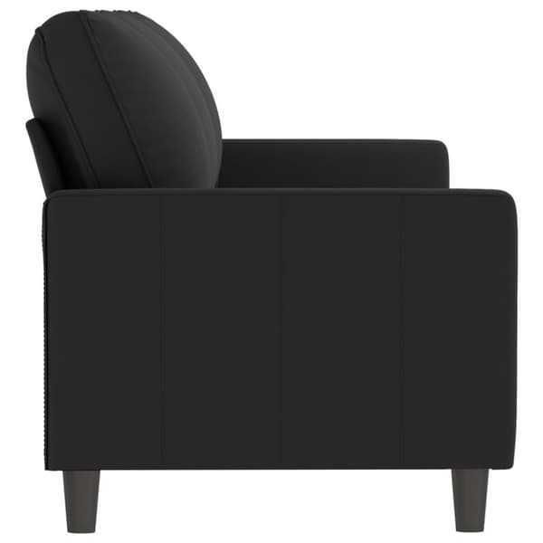 3-sitssoffa svart 180 cm sammet