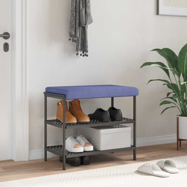 Bänk kudde Tyg Jeansblå Djup 35 cm