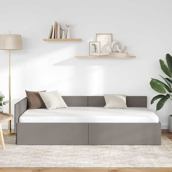 Hörn Sängram Taupe 80 x 200 cm tyg