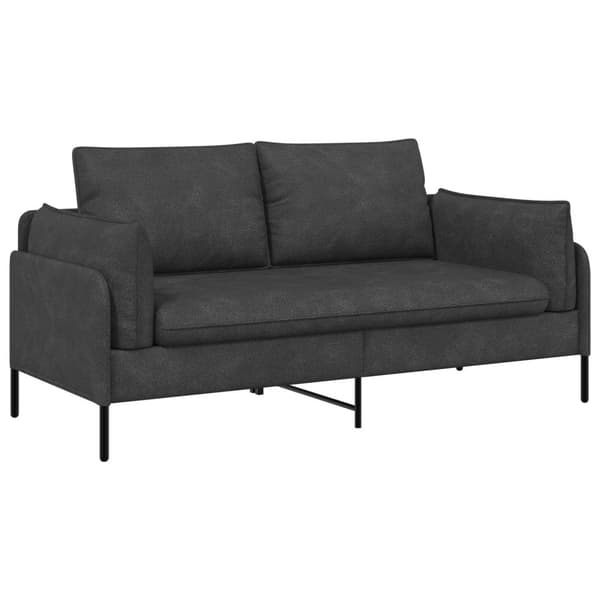 2-sits soffa Svart 188 x 81 x 89 cm Konstläder