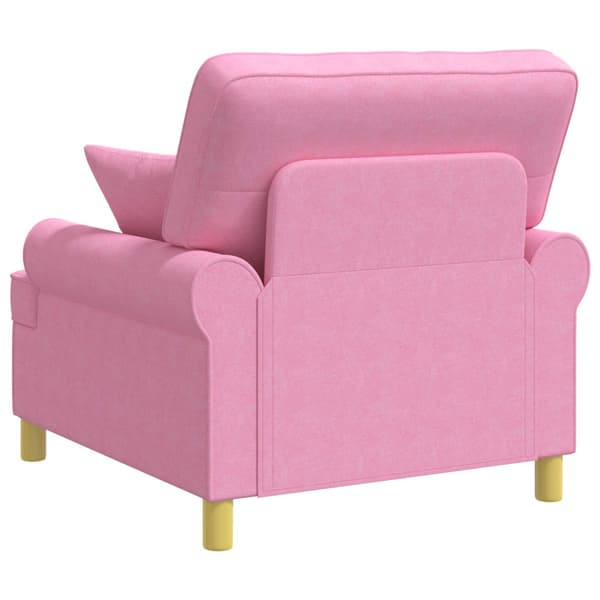 XL fåtölj med dynor Rosa Tyg