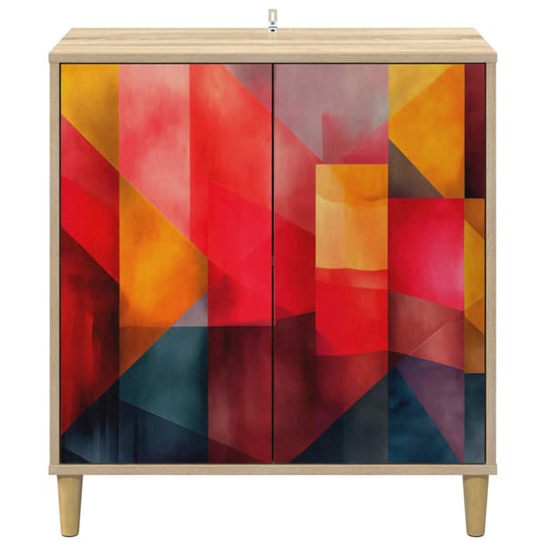 Sideboard HEESCH Sonoma-ek 69 x 33 x 75 cm Konstruerat trä