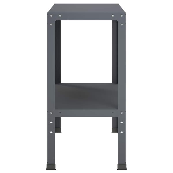 Planteringsbord 60 x 40 x 80 cm Pulverlackerat stål Antracit