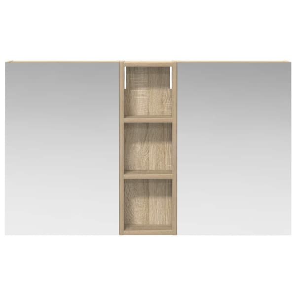 Badrumsskåpsset 3 st 100 x 10,5 x 60,5 cm Konstruerat trä