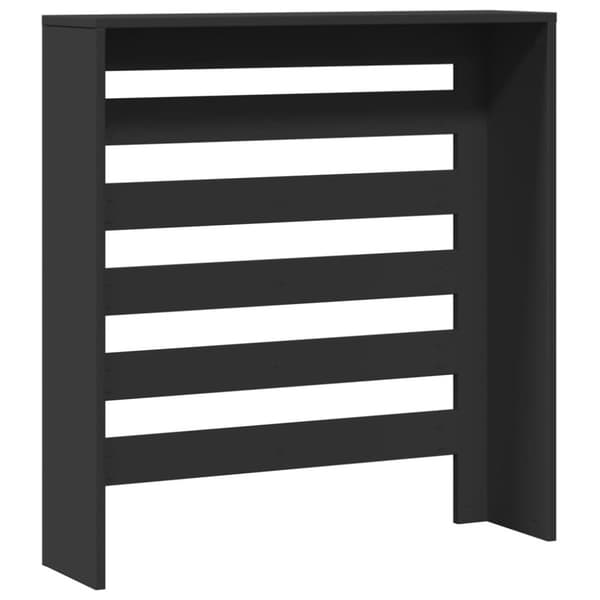 Elementskydd svart 78x20x82 cm konstruerat trä