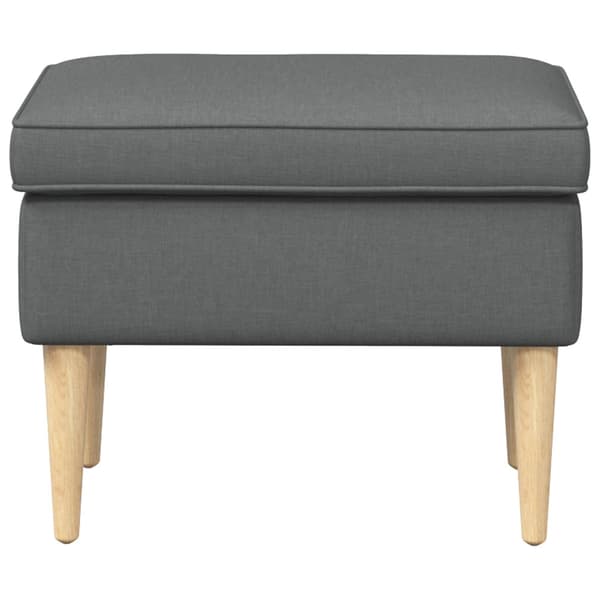 Fotpall Mörkgrå 55 x 35 x 41 cm Polyester