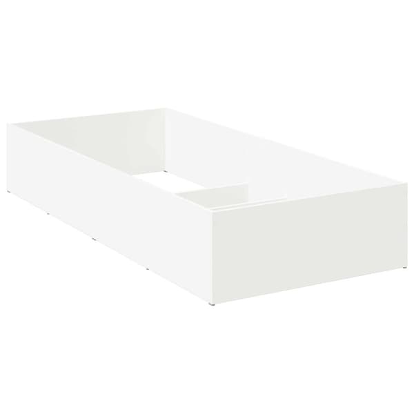 Sängomramning för ställbar sängbotten Vit 100 x 200 cm