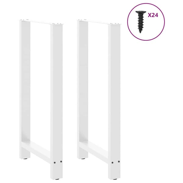 Barbordsben vita 2 st 60x(110-111) cm stål