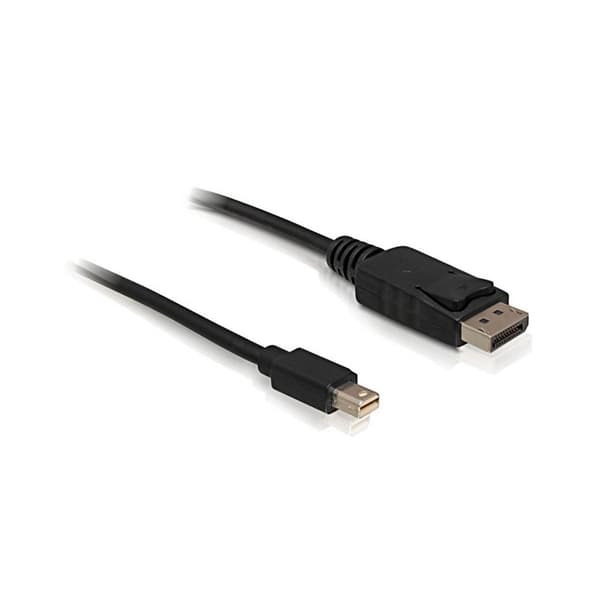 DeLOCK mini DP/DP 1.2 2 m Mini DisplayPort DisplayPort Svart
