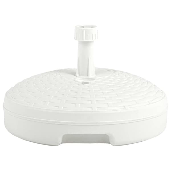 Parasollfot sand/vattenfylld 20 L vit plastrotting