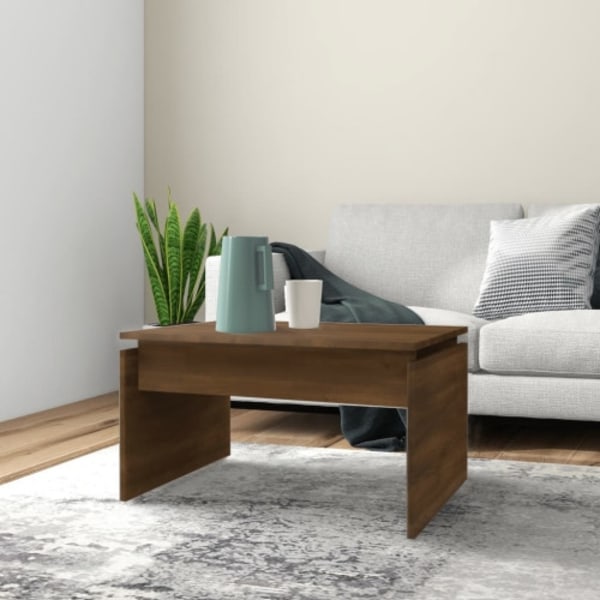 Soffbord brun ek 68x50x38 cm konstruerat trä