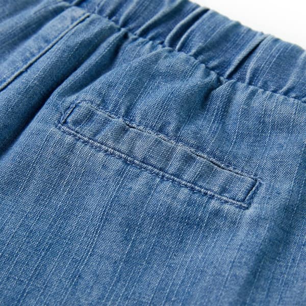 Barnshorts denimblå 128