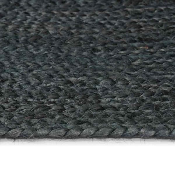 Områdesmattor Rektangulär Mörkgrå 100 x 200 cm Jute