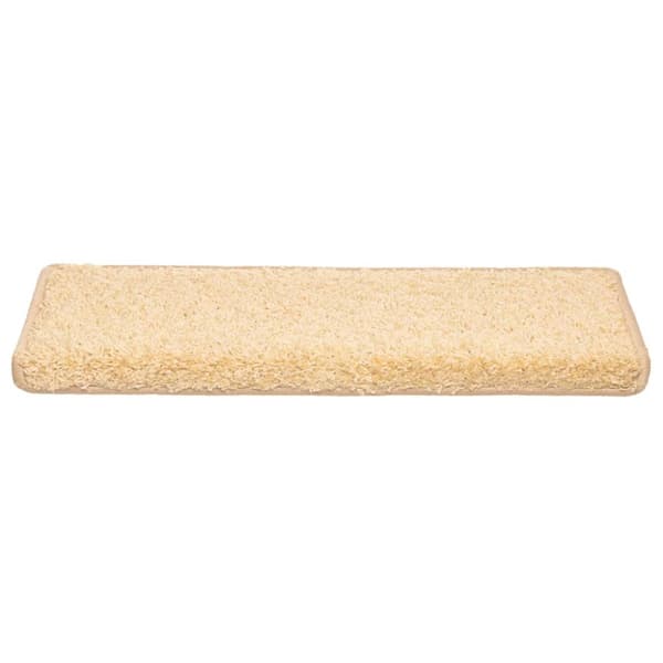 Trappmattor 20 st 65x21x4 cm krämfärgade rektangulära kanter