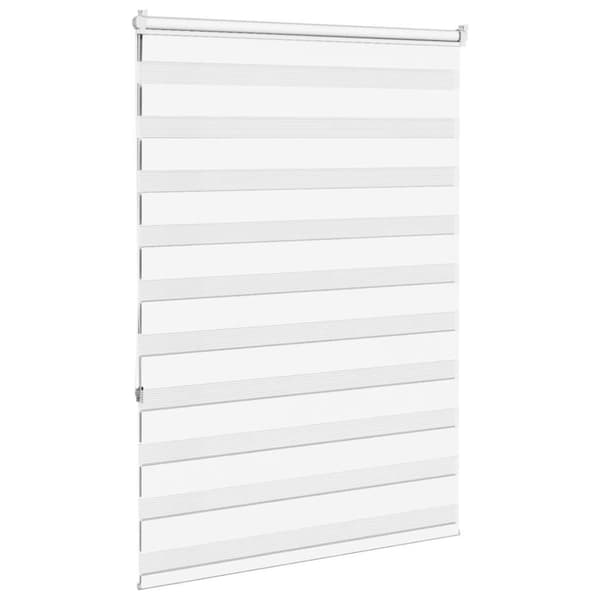 Rullgardin zebra vit 105x150 cm tyg bredd 100,9 cm polyester