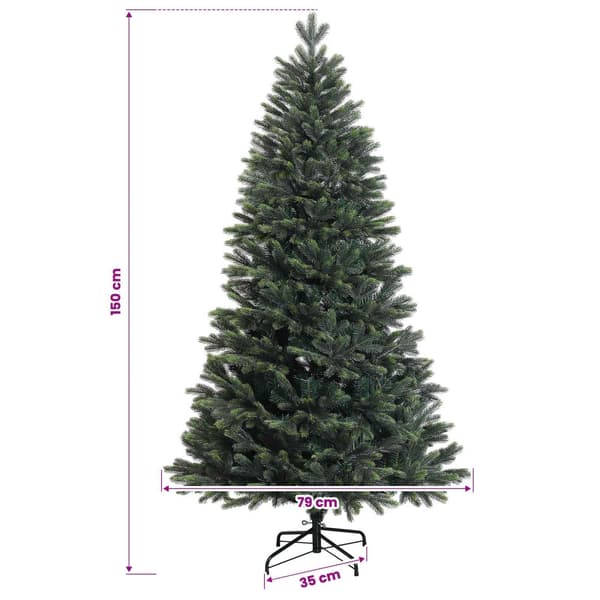 Plast Hingad Julgran 150 cm 150 LED-lampor Varmvit