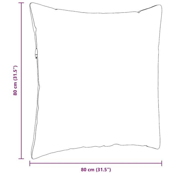Sofakuddar 2 pcs Vinröd 80 x 80 cm Kordread tyg