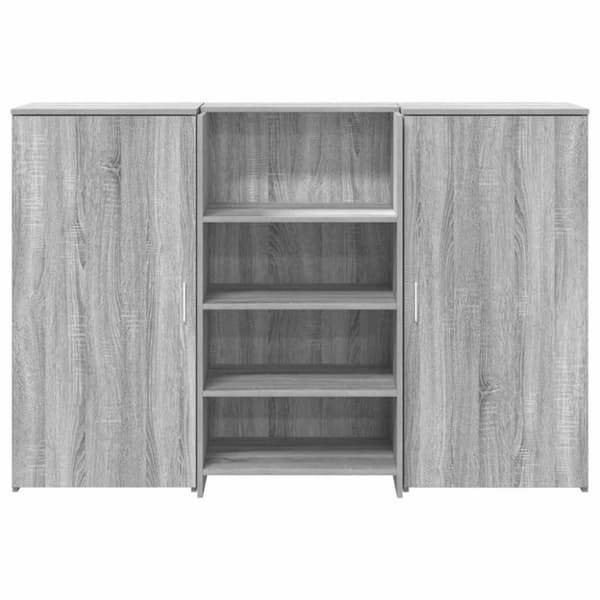 Receptionsdisk grå sonoma 155x50x103,5 cm konstruerat trä