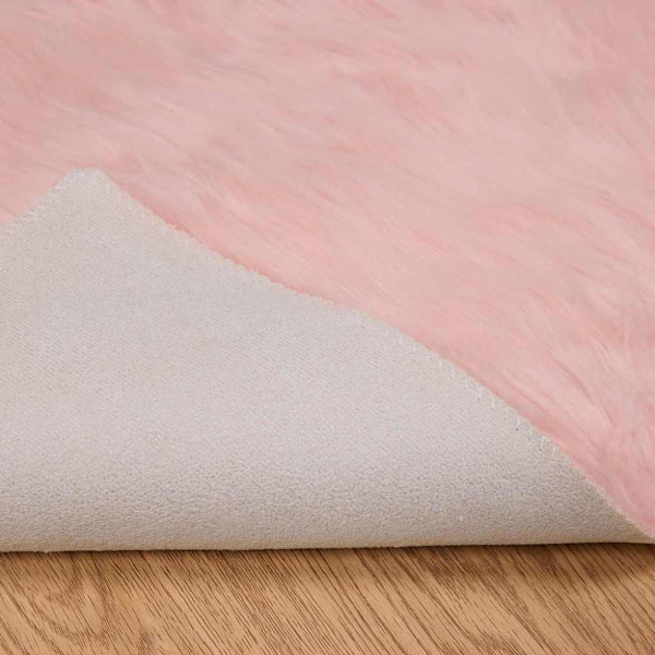 Fuskfäll matta TAFALLA Rosa 200 x 200 cm Polyester