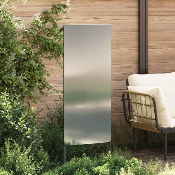 Trädgårds integritetsskärm Silver 50 x 140 cm Galvaniserat stål