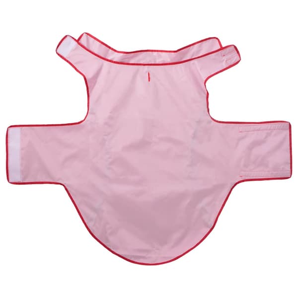 Regnrock för hundar med reflekterande remsor polyester röd 4XL