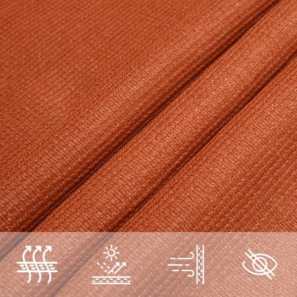 Solsegel 160 g/m² orange 3x3 m HDPE