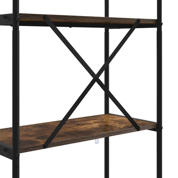 Hyllsystem Rökt ek 80 x 30 x 183 cm Konstruerat trä