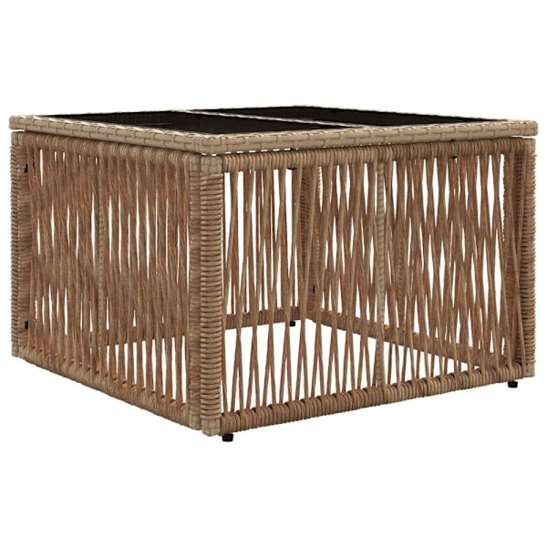 Trädgårdsoffset 12 pcs Beige konstrotting