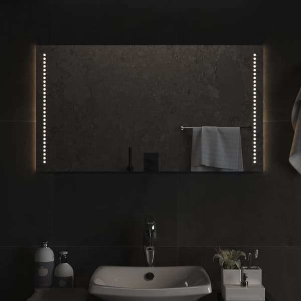 Badrumsspegel LED 90x50 cm