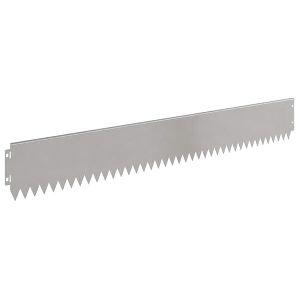 Kant för gräsmatta 10 pcs 103 x 15 cm Stål Silver