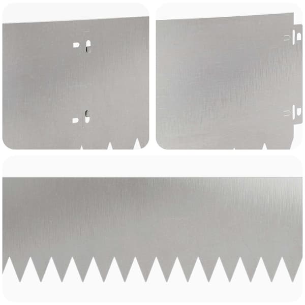 Kant för gräsmatta 20 pcs 103 x 20 cm Stål Silver