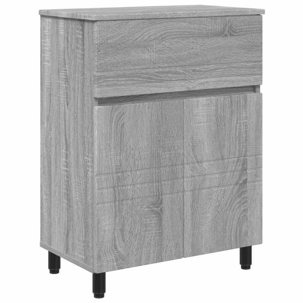 Badrums vaskenhet Grå Sonoma 60 x 35 x 80 cm Konstruerat trä
