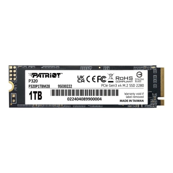 Patriot P320 - SSD - 1 TB - PCIe 3.0 x4 (NVMe)