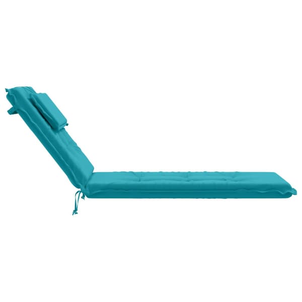 Solstol Kudde GEMERT 100% Polyester Turkos 190 x 60 x 9 cm