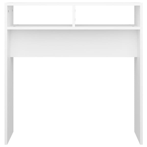 Konsolbord vit 78x30x80 cm konstruerat trä