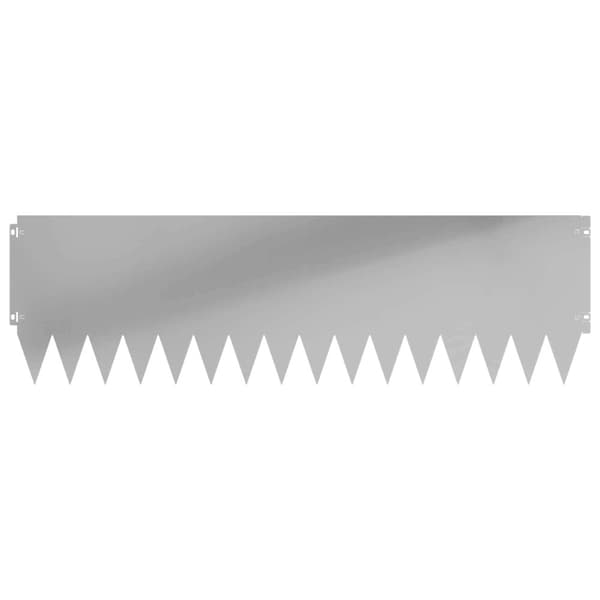 Kant för gräsmatta 20 pcs 103 x 30 cm Stål Silver