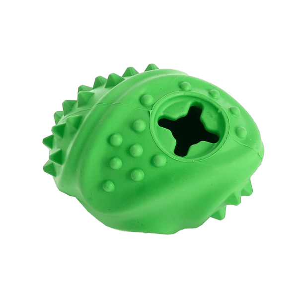 Rough Play Hundleksak Gummi IQ Boll Grön 10cm