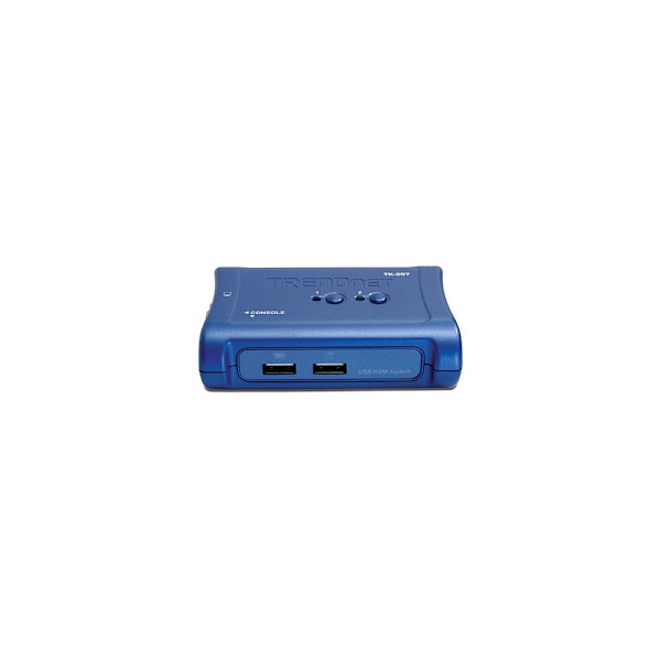 Trendnet TK-207K KVM-switchar Blå