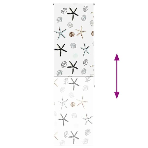 Rullgardin för dusch 60x240 cm tyg bredd 56 cm