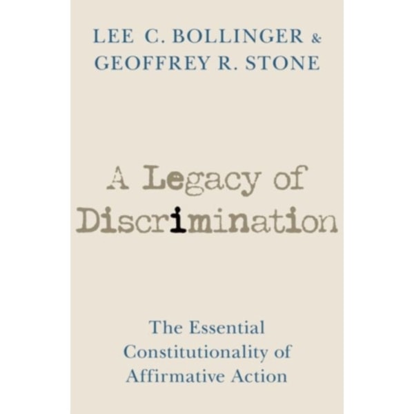 A Legacy of Discrimination (inbunden, eng)