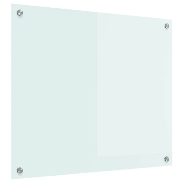 Köksskydd Vit 70 x 60 cm härdat glas