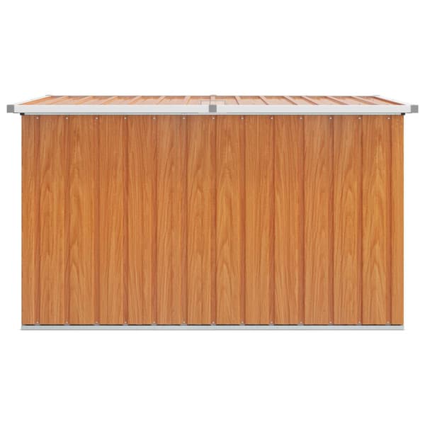 Utomhusförvaringslåda Galvaniserat stål 150 x 101 x 91 cm trä