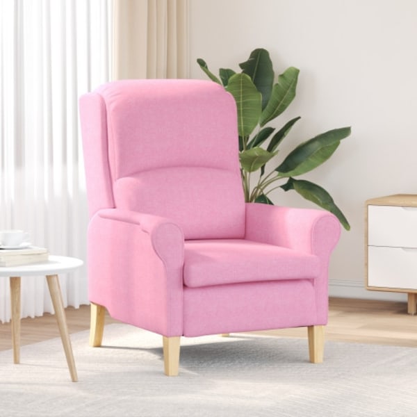 Modern Fåtölj Rosa Polyester, Trä Medium Ergonomisk Rosa Fåtölj