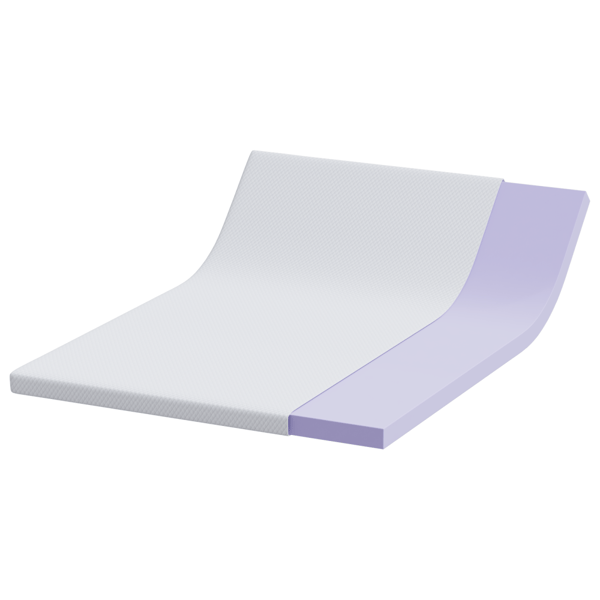 Memory foam madrass toppers 140 x 190 cm Thick Mjuk Vit