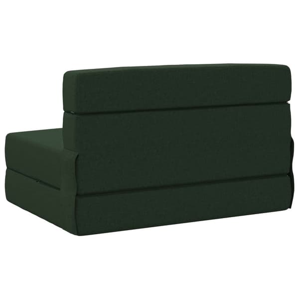 Fällbar Soffbedmadras Mörkgrön 70 x 80 x 60 cm Tyg
