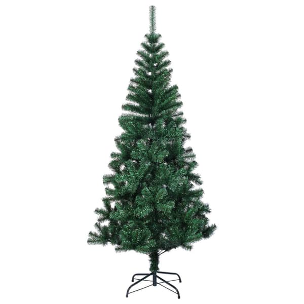 Plastgran med regnbågsskimrande grenar grön 120 cm PVC