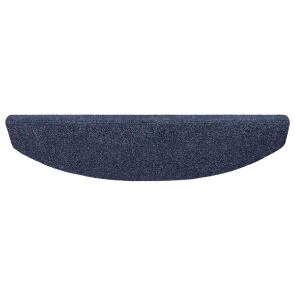 Självhäftande trappmattor 15 pcs Blå 80 x 24,5 x 3,5 cm
