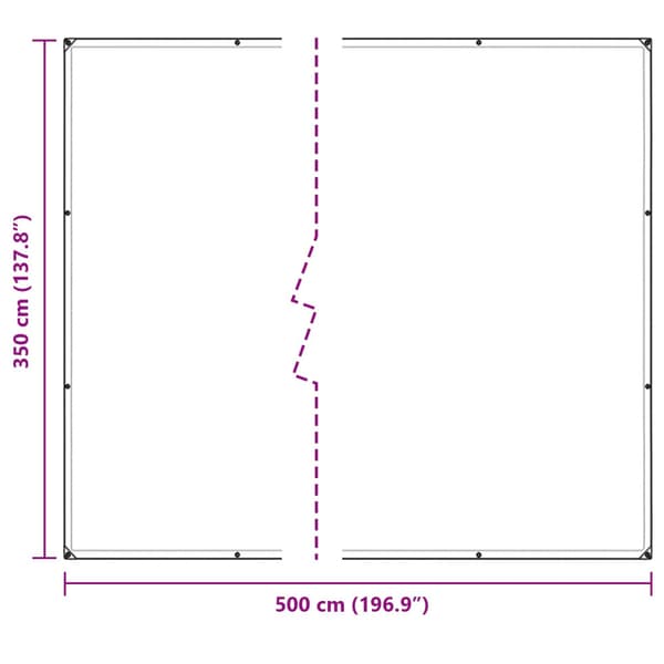 Växtskydd Transparent 5 × 3,5 m PE