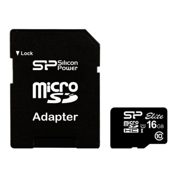 SILICON POWER Elite - flash-minneskort - 16 GB - microSDHC UHS-I